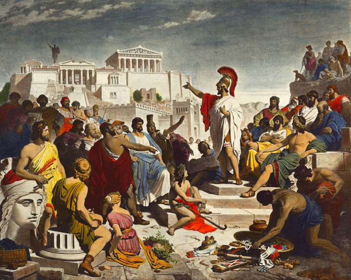 Pericles's Funeral Oration by Philipp Foltz